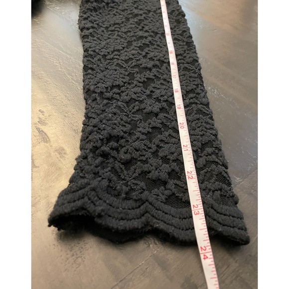 Coldwater Creek High Neck Lace Long Sleeve Scalloped Top - Sz M - Picture 12 of 14